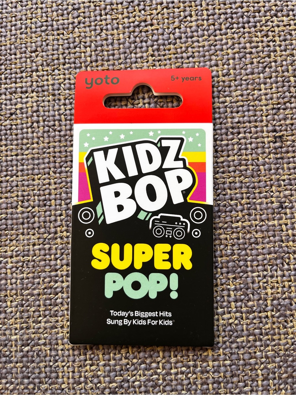 HTF** Yoto YOTO 🎶 Kidz Bop Super Pop Card -  Not Sold in Canada